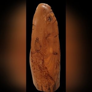 Handmade Art On Wood Jesus